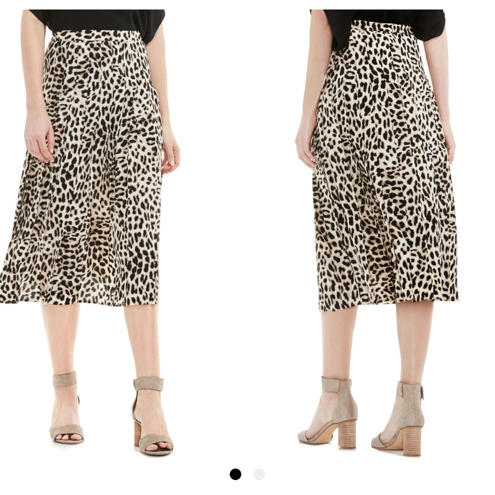 Leopard midi skirt